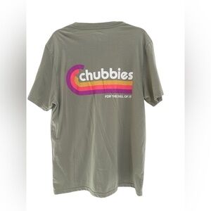 Chubbies Men's Olive Green T-Shirt